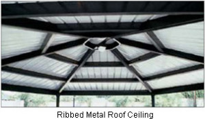 Ribbed Metal Roof Interior Ceiling