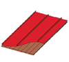 multi rib roof over tongue & groove